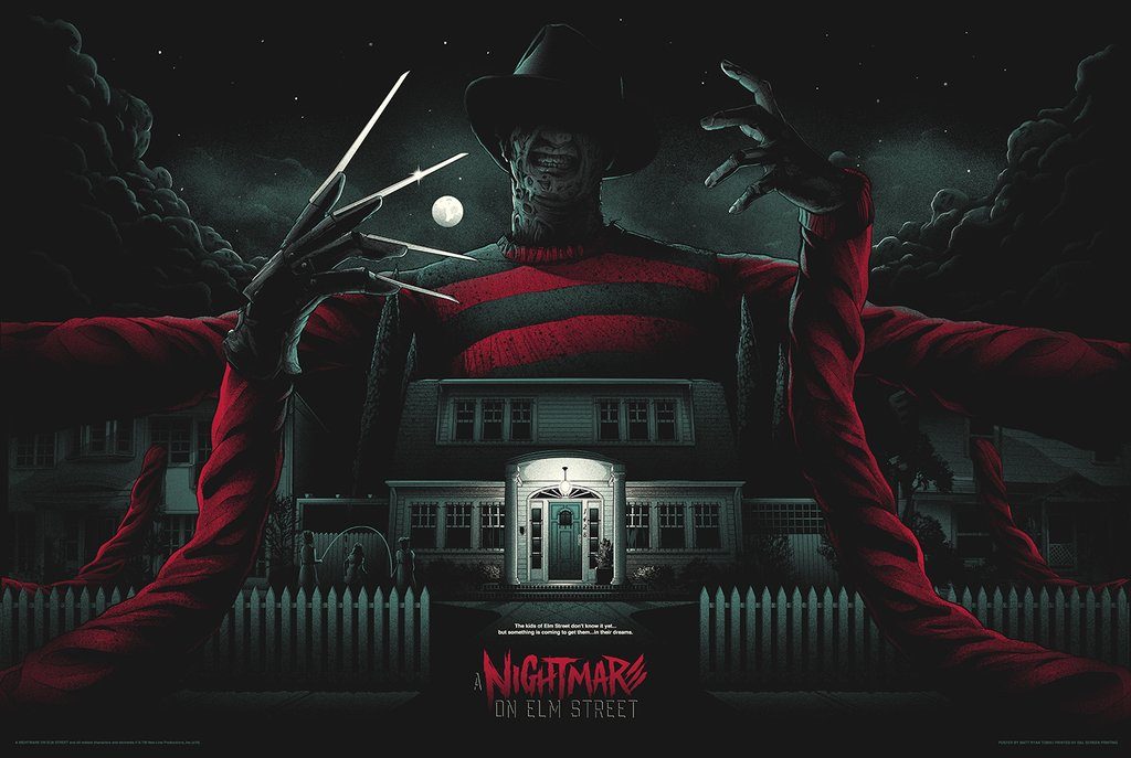 !A Nightmare on Elm Street", por Matt Ryan Tobin para Mondo.