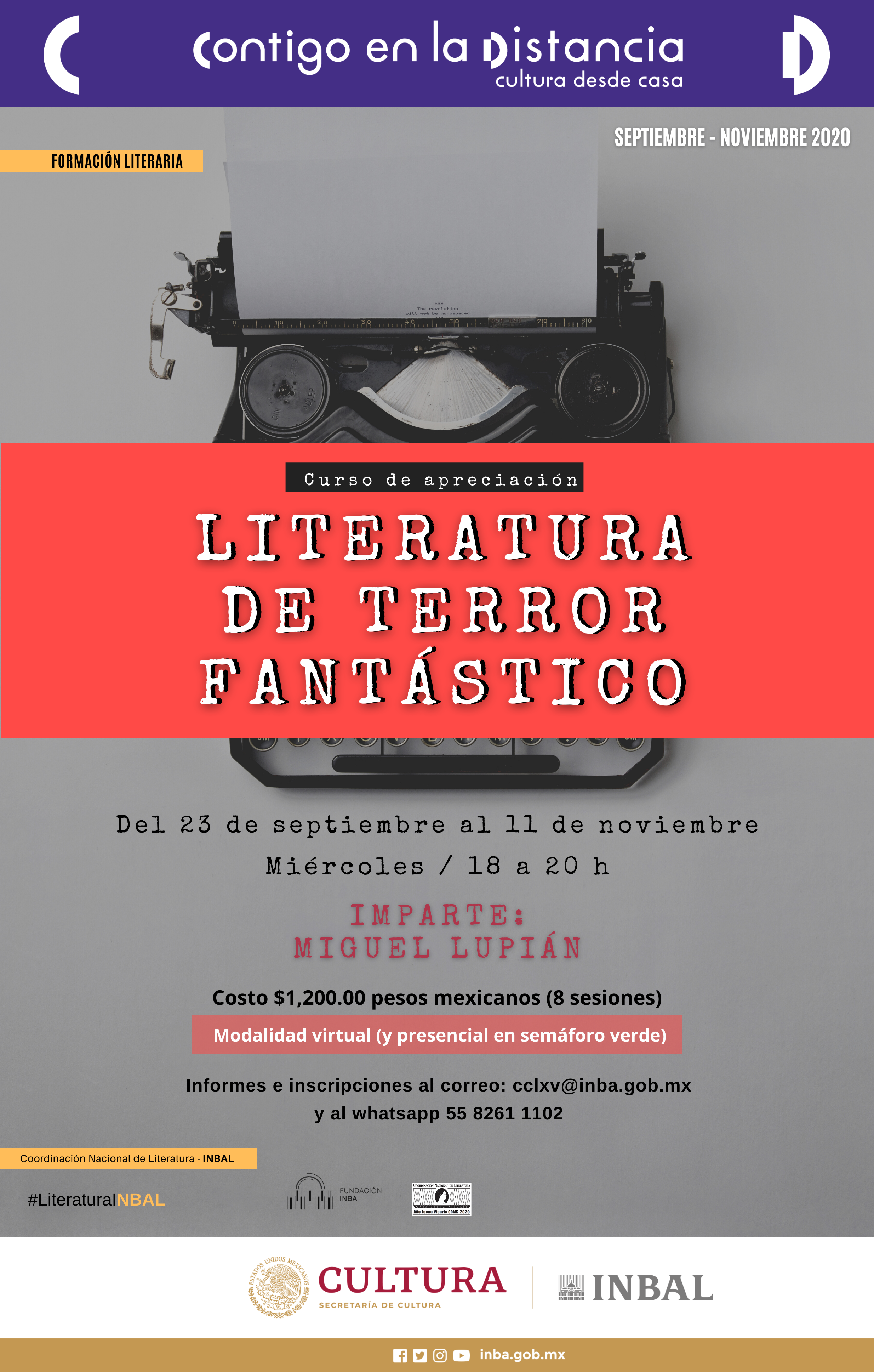 CURSO: LITERATURA DE TERROR FANTÁSTICO | Penumbria